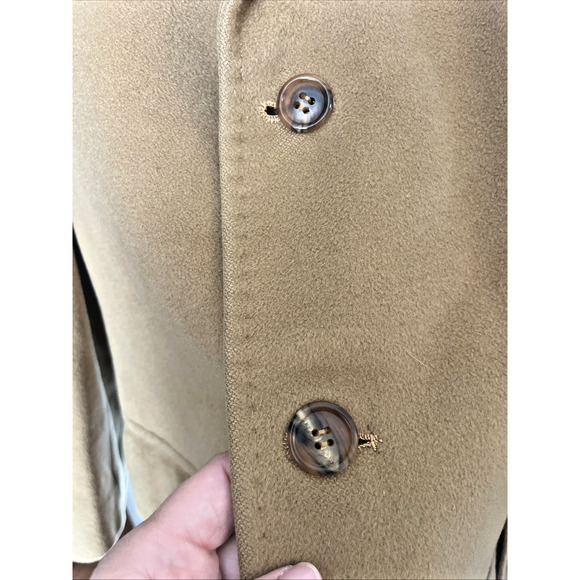 Vtg Hand-made Men's Pure Mongolian Cashmere Peacoat M Kaufmans Pittsburgh Classy - Picture 6 of 16
